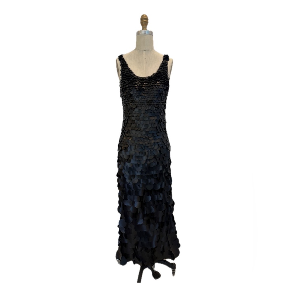 Chloé Leather Sequin Paillette SS2008 Gown FR36 / US4 Black